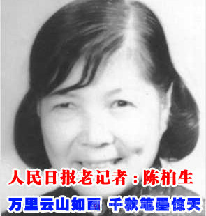 人民日报高级记者陈柏生