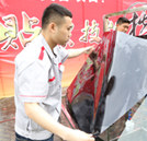 汽车美容贴膜技能,擂台上见真招