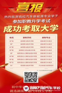 喜报|热烈祝贺湖南万通学生通过单招考试被大学录取!